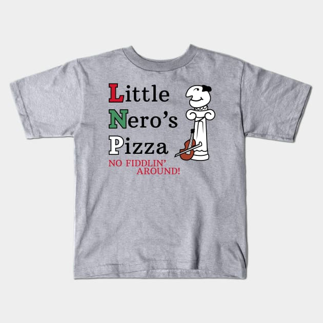 Little Nero's Pizza Kids T-Shirt by Gimmickbydesign